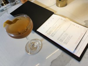 Banana Cocktail at The Foreman with their Menu