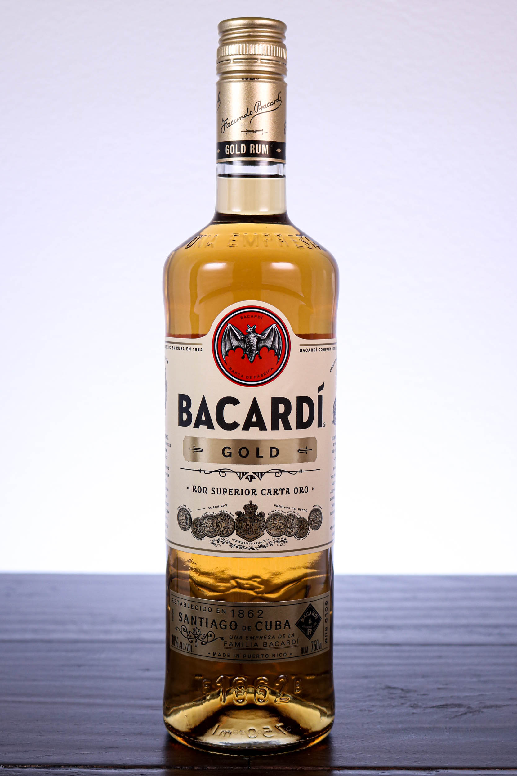Bacardi Gold Bottle