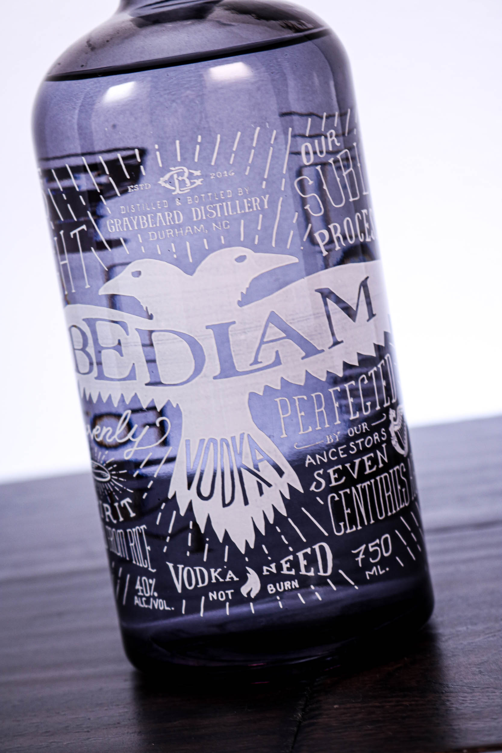 Bedlam Vodka Close Up