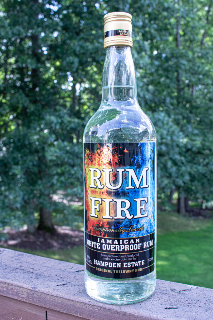 Hampden Estate Rum Fire Overproof Rum Bottle
