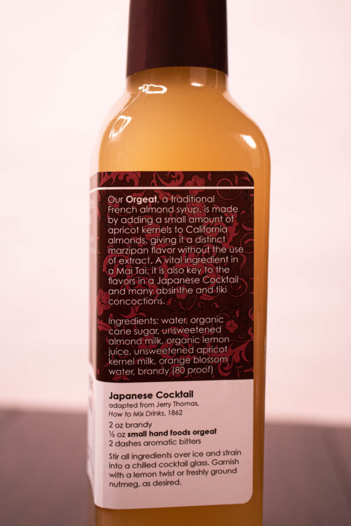 Small Hand Foods Orgeat Syrup - Description