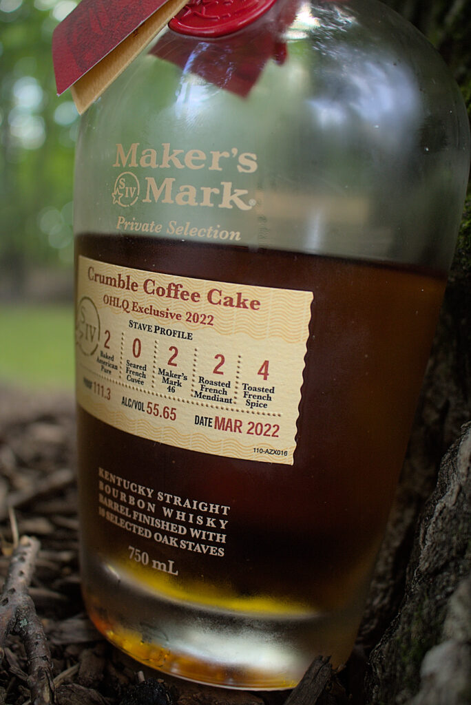 Maker's Mark Crumble Coffee Cake - OHLQ Exclusive 2022 Staves