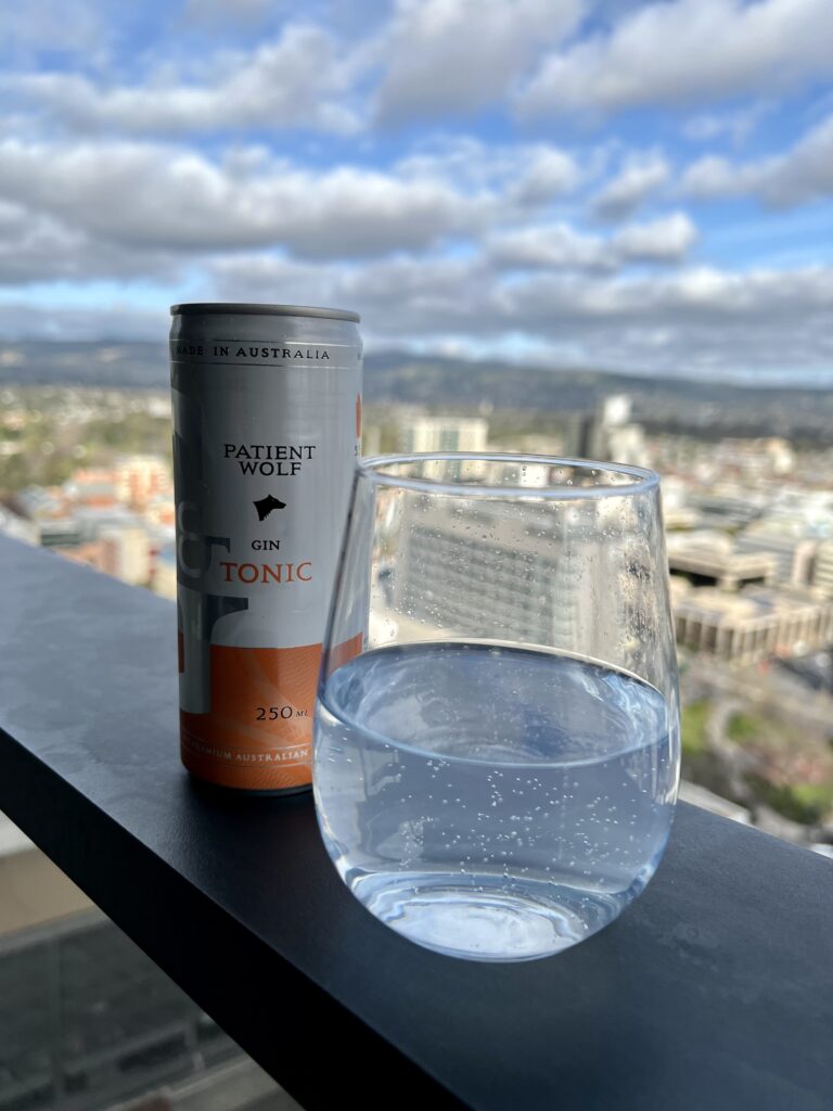 Patient Wolf Gin & Tonic on the balcony